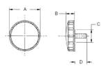 Ribbed Knob Dimensions